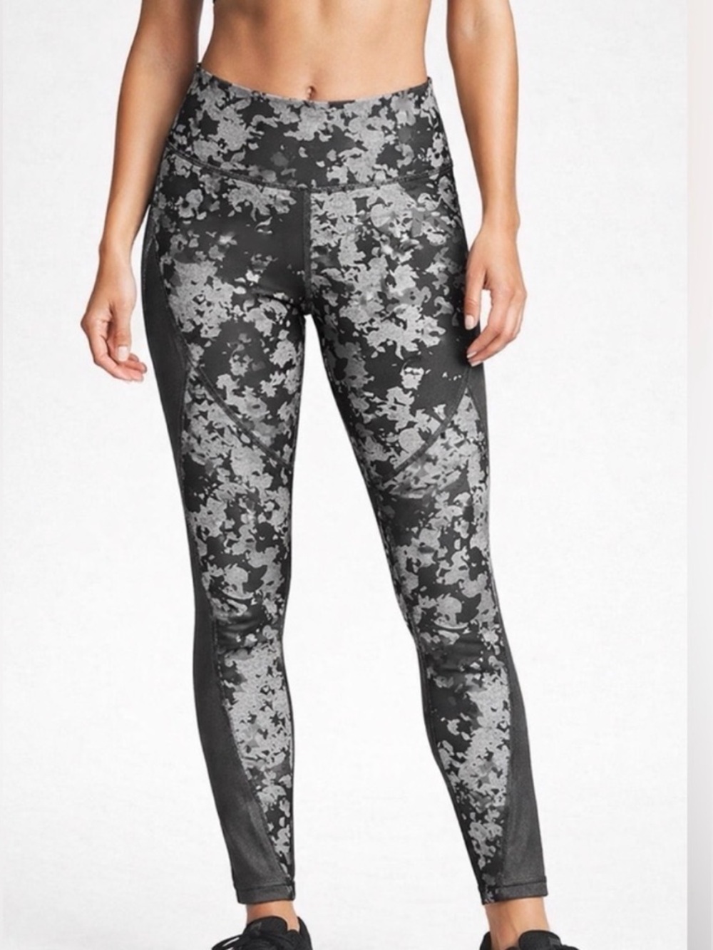 Under Armour HeatGear Compression Leggings Gray Black Camo Small(A231)&✨